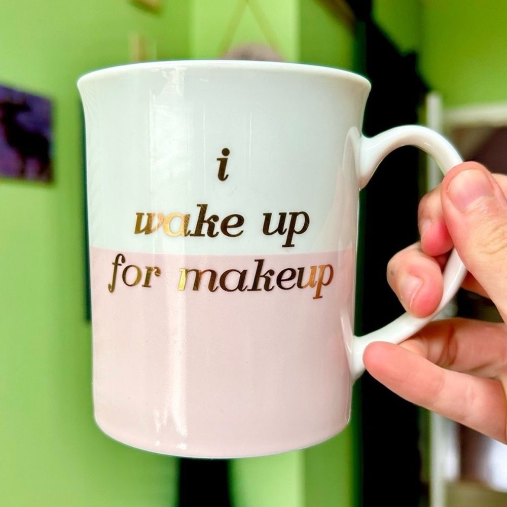 Fashion Make Up Ceramic Cute Beauty Coffee Tea Kitchen Pink Mug